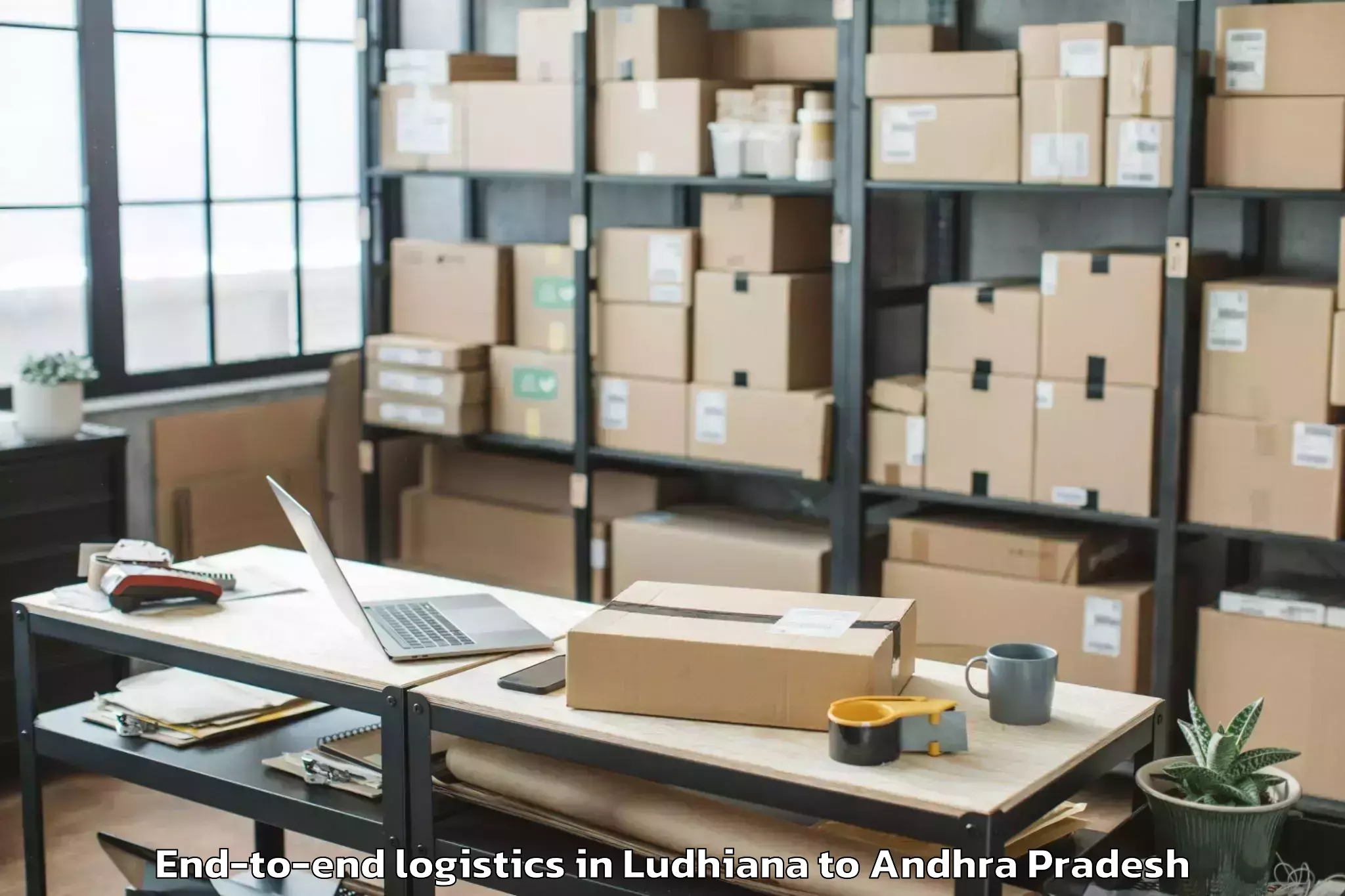 Leading Ludhiana to Sompeta End To End Logistics Provider